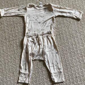 Kate quinn Taurus print matching set 6-12 months